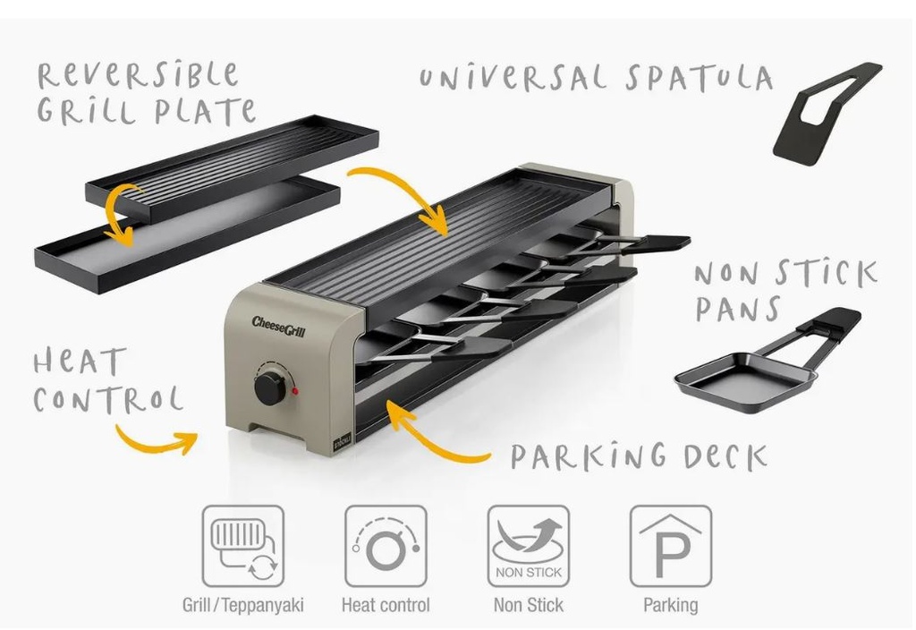 STÖCKLI RACLETTE CHEESEGRILL 4 IVORY GOLD