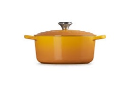 [21177246724430] LE CREUSET COCOTTE SIGNATURE RONDE 24CM NECTAR