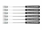 [8301.06S] STÖCKLI SET DE 6 FOURCHETTES ALPINE CRYSTAL ELEMENTS