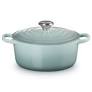 [21177267174430] LE CREUSET COCOTTE SIGNATURE RONDE 26CM SEA SALT