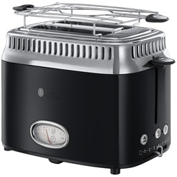 [Rho233710] RUSSEL HOBBS TOASTER COMPACT RETRO CLASSIC NOIR